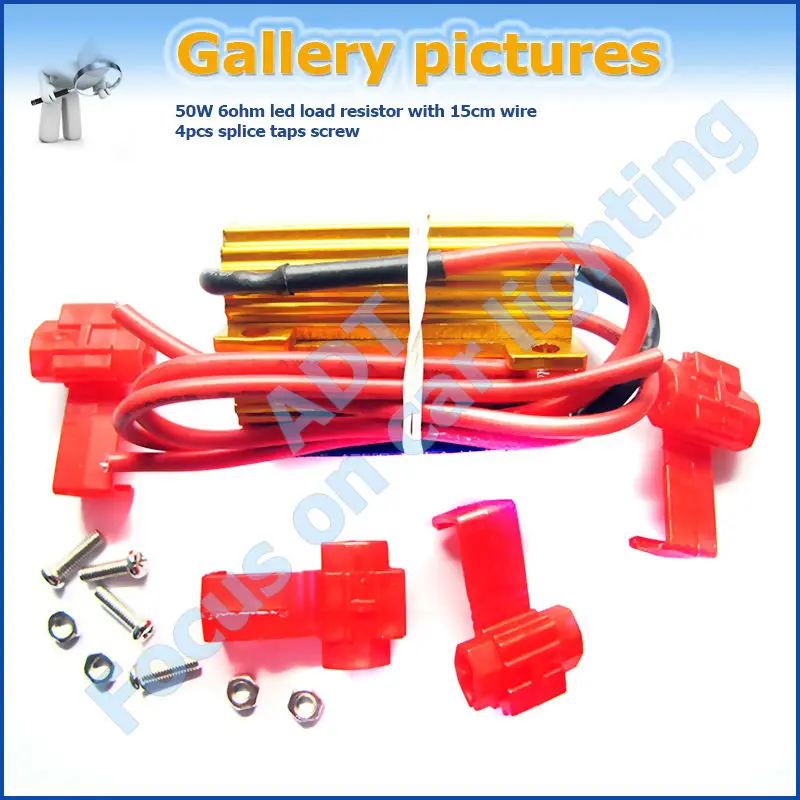 Led Bulb Load Resistor 6ohm 50watt For Signal Or Brake Light With Dual