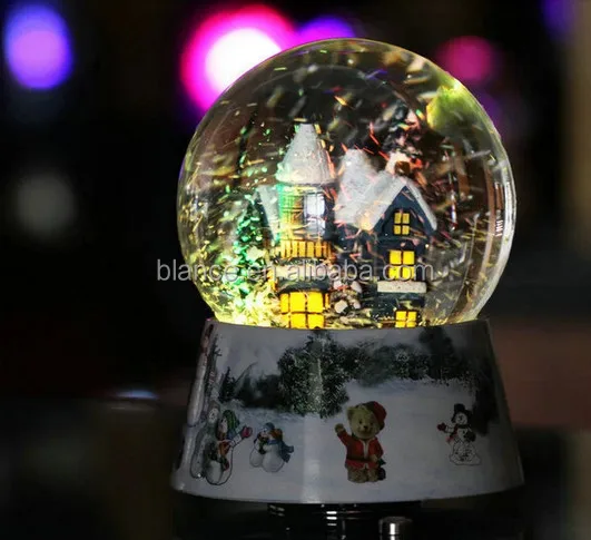 Christmas Snow Globe With Led Light Snow Globes Water Ball - Buy Snow 