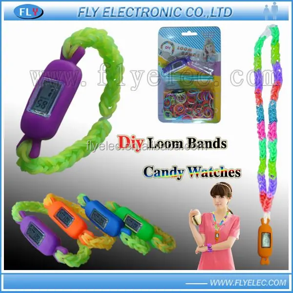 2016 Diy Digital Silicone Loom Bands Watch - Buy 2016 Loom Bands Watch