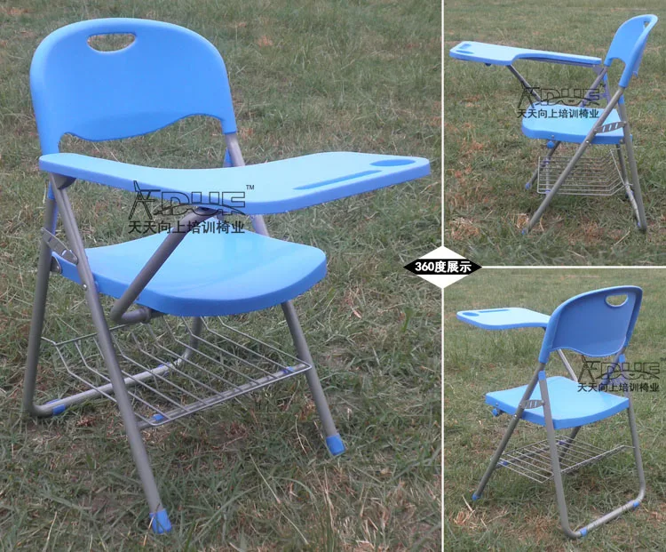 New folding Writing Chair of Student Big Tablet Arm Chair College Wholesale Price with Free Shipment (50 chairs)to Thailand