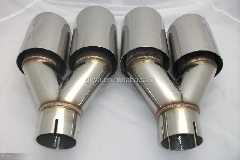 Stainless Steel 304 Quad Tips Exhaust Muffler Pipe For Mercedes W221 S