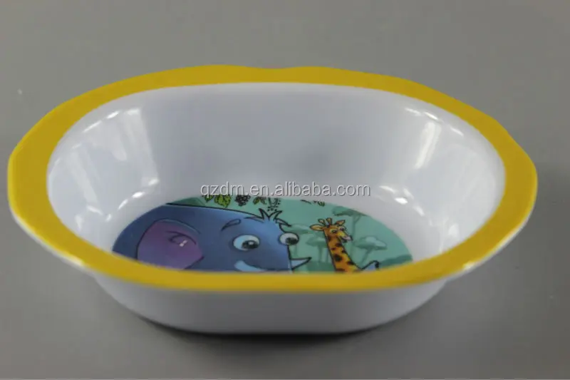 Oval Shape Melamine Breakfast Bowl For Child
