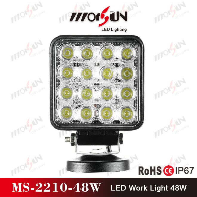 자동차 스팟 48w Led 작업 램프,4000 루멘 Offroad 48w Led Worklight,광장 48w 작업 조명
