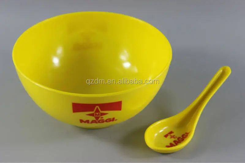 Custon Design 6inch melamine cereal bowl and spoon set