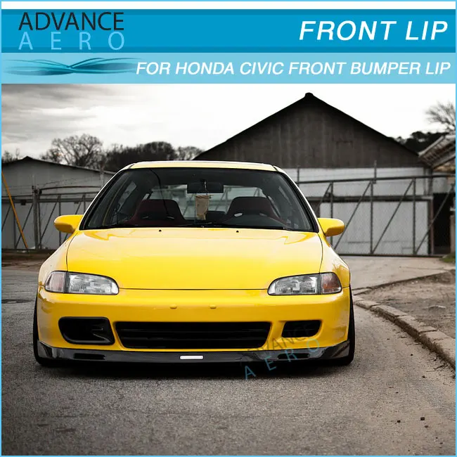 For 9295 Honda Civic 2/3dr Eg Pu Bys Style Front Bumper Lip Spoiler