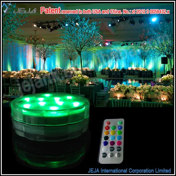 Flower Aquarium Decorate Dining Table wedding decoration ideas led fiber optic flower dining table