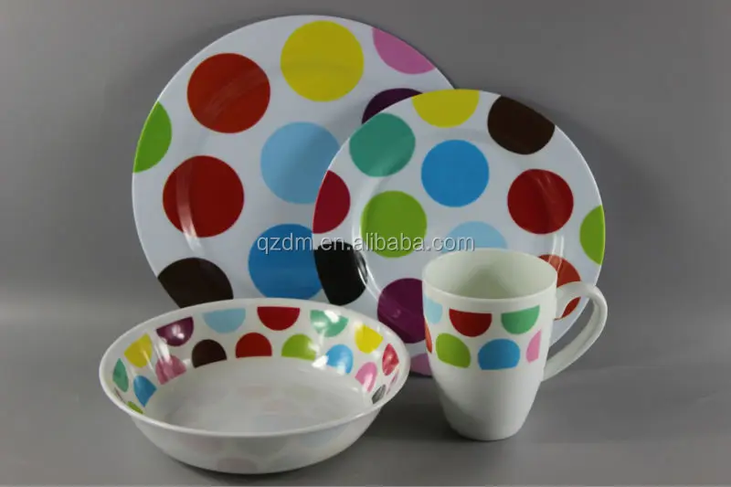 Popular Print Design Melamine Tableware Set