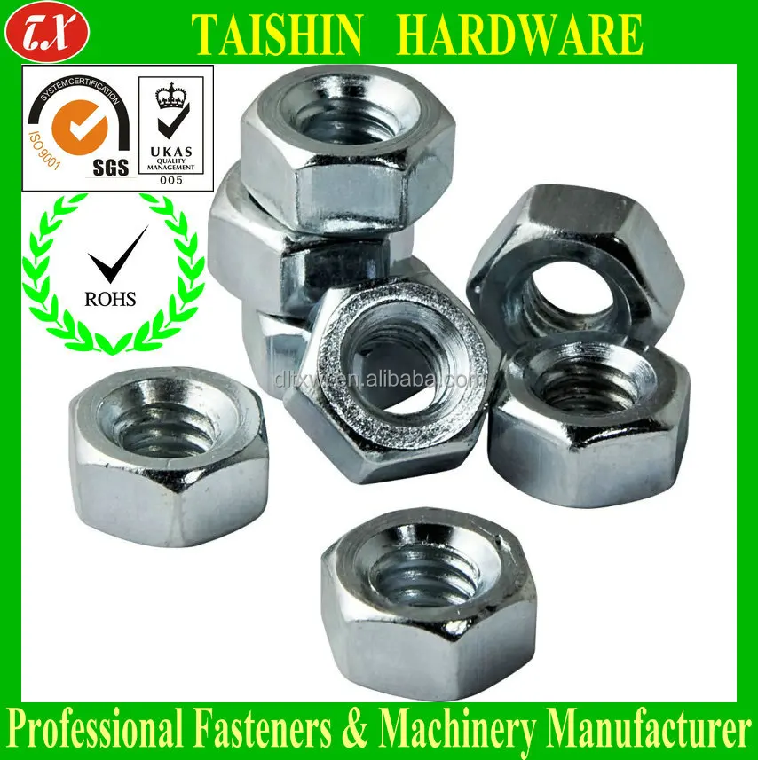 White Zinc M8 Size Din934 / Iso 4032 Hex Nut - Buy Hex Nut,Iso 4032 Hex ...