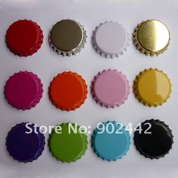 Oneside Metal Colored Bottle Caps For Crafts Decoration,Diy Jewelry Accessories Without Liners