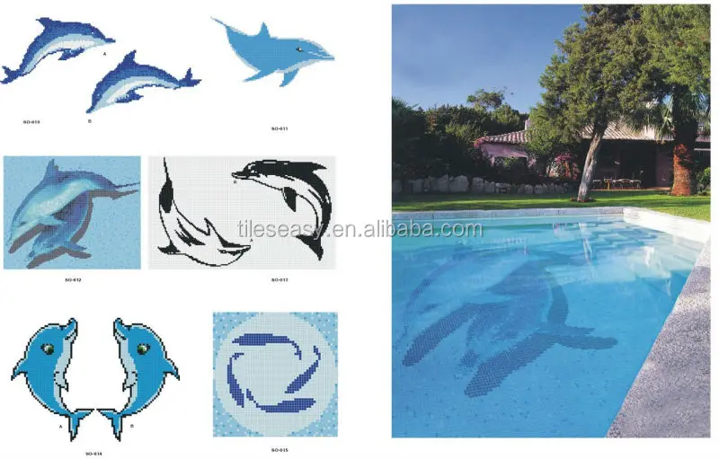 Swimming Pool Tile Dolphin Buy Glass Swimming Pool Tile Dolphin