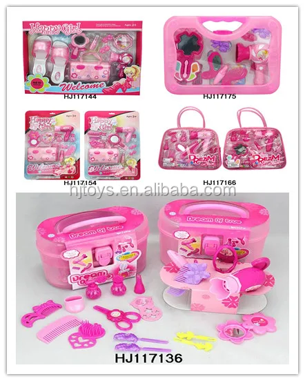 New Children Pretend Play Kid Make Up Toys Makeup Set Hairdressing