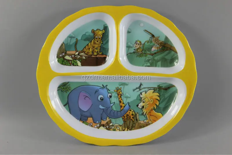 Melamine Tableware For Kids/Divided Plate For Children