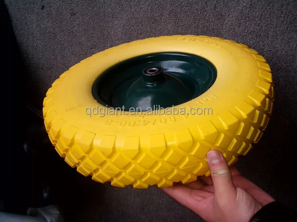 Prevent gas leakage pu foam wheel 16 inch