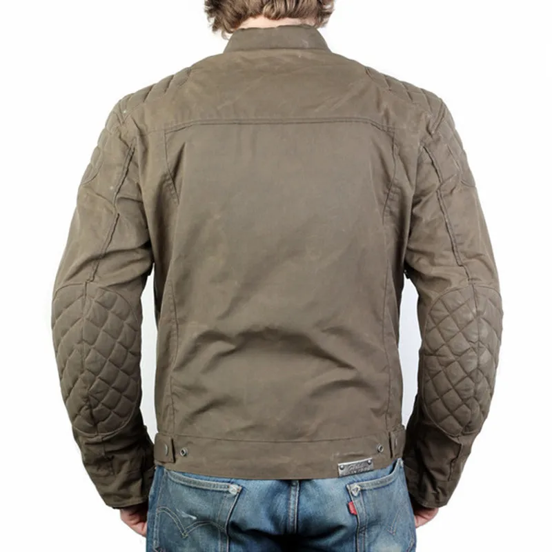 mens waxed motorcycle jacket