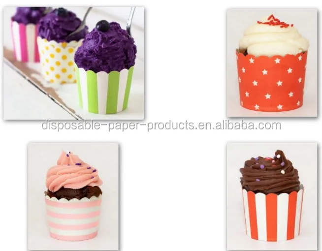 Black And White Vertical Stripes Striped Standard Baking Cups Cupcake