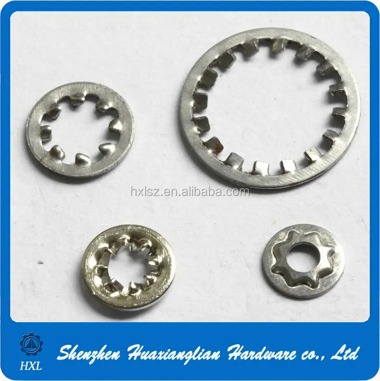 Stainless steel and black oxide star lock washers for shaft, View Star
