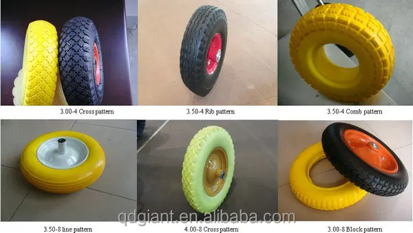 Small pu foam wheels 3.50-4