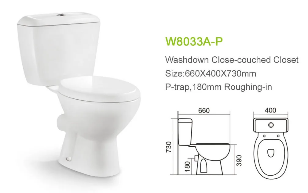 Made In China Quality Two Piece P Trap Bathroom Nigeria Wc Toilet Buy