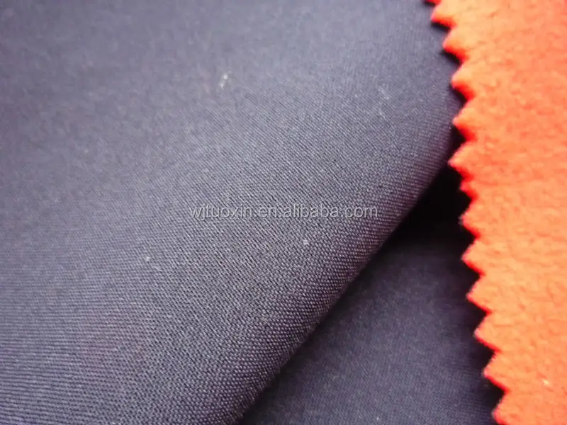 Bonded Fleece Fabric/sherpa Fleece Bonding With Oxford Fabric/bonding