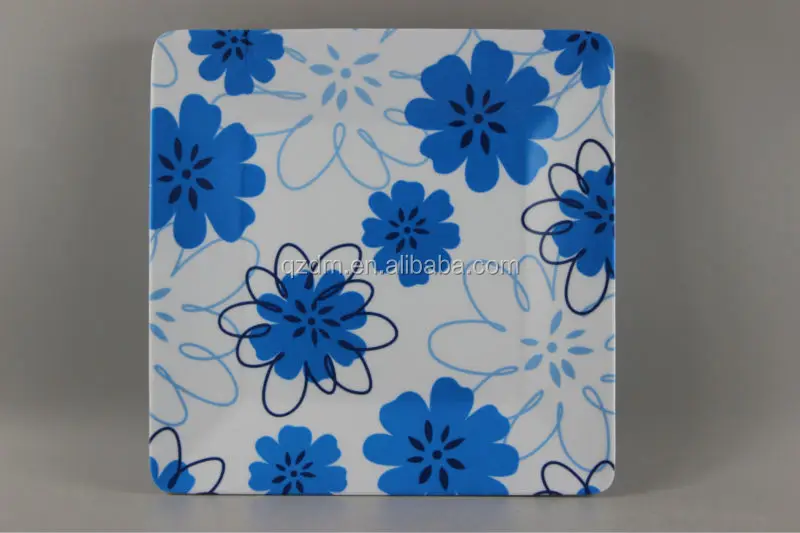 Square Shape Melamine Kids Dinner Plate