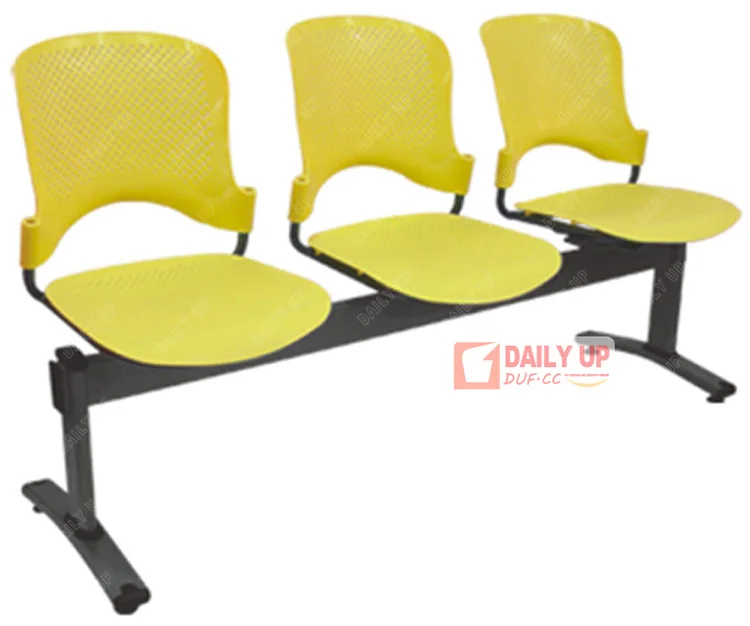 Stylish 3-Beam Seating Office Waiting Room Chairs For Sale Public Airport Chair Fixed