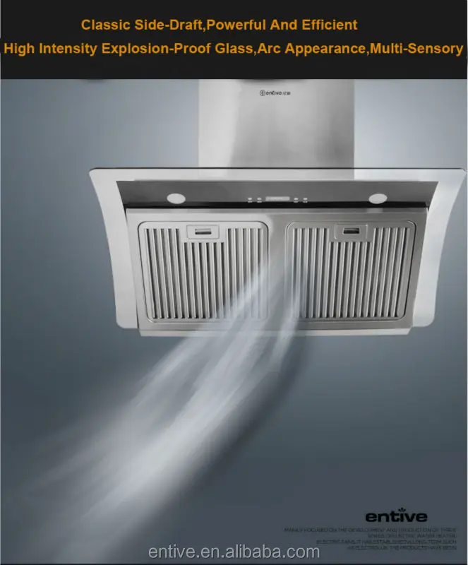 Chinese Portable Kitchen Pacific Commercial Range Hood For Restaurant