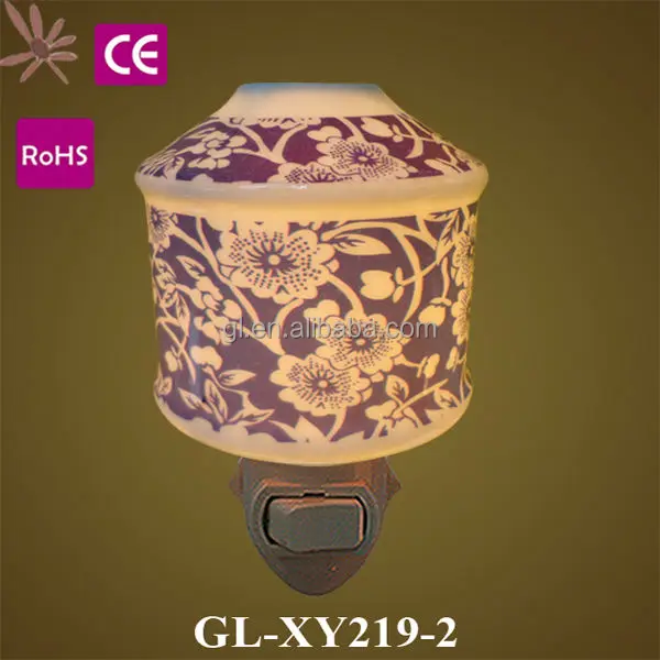 OEM support 110V/220V indicator light fragrance ceramic bedroom lamp