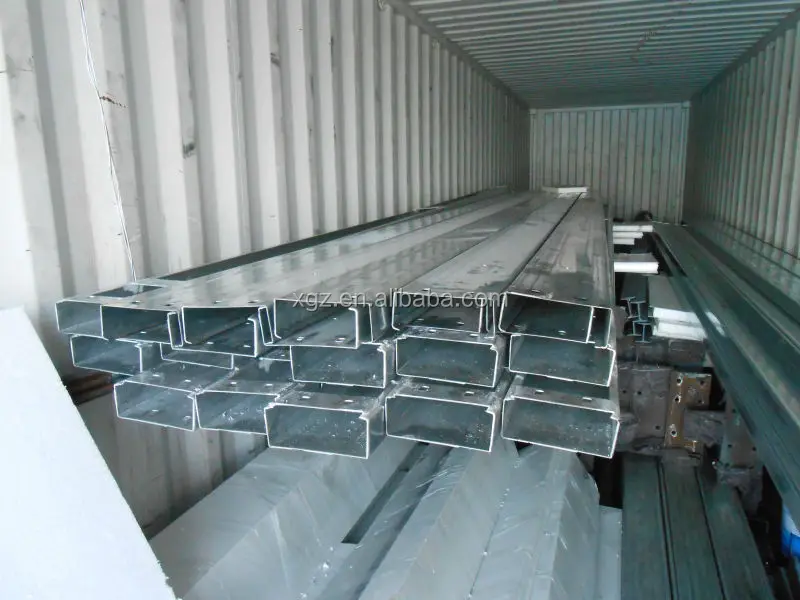 warehouse costs as a steel beam and column