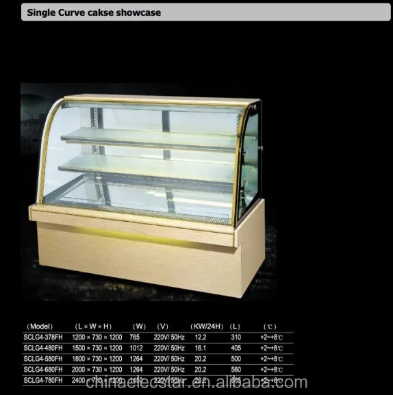 Front Open Display Cake Showcase,Bakery Cake Display Showcases