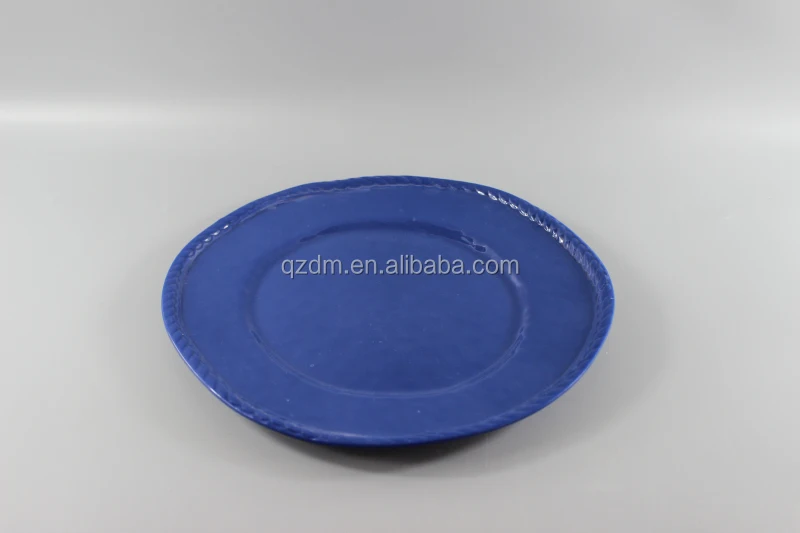 Rustic Melamine Dinner Plate Unbreakble Dish
