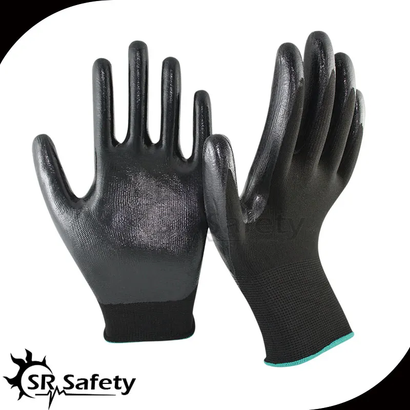 Srsafety Oil And Gas Glove/smooth Nitrile Safety Glove/nitrile Coated ...