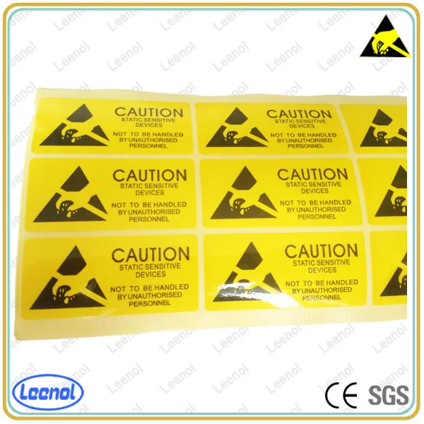Ln7026b Esd Caution Adhesive Warning Labels Buy Adhesive Warning