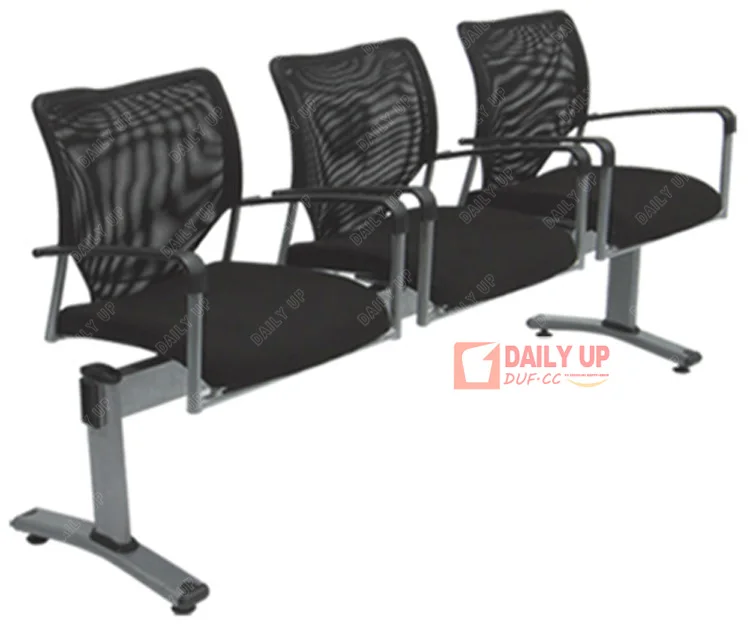 Stylish Office Sets 3 Seater Lobby Link Chair with Padded Office Cushion Chair