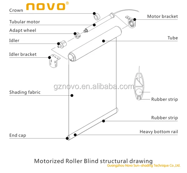 Bamboo Roller Blinds Motor Tubular Motor For Interior Roller Blinds Roller Shades And Skylight Blinds Produce By Novo Factory Buy Bamboo Roller