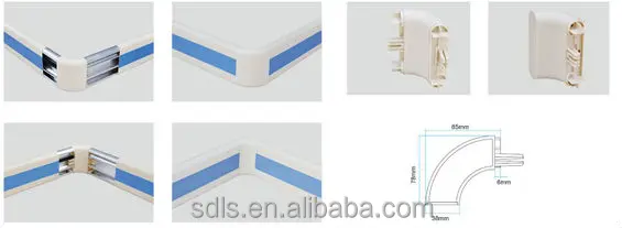 teak wood color decorative wall handrail