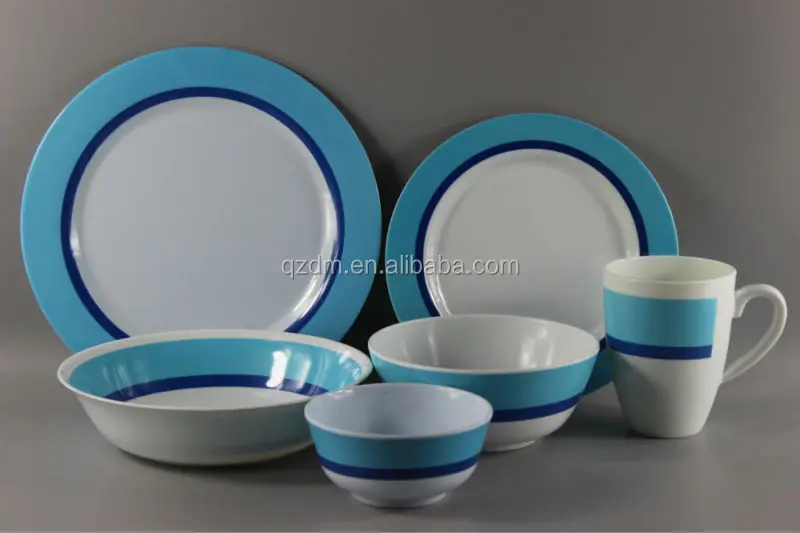 30 Or 100 Melamine Dinner Set Of 5 Pieces For Super Market