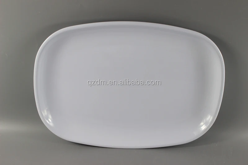 Plastic oval tray Mealmine white tray