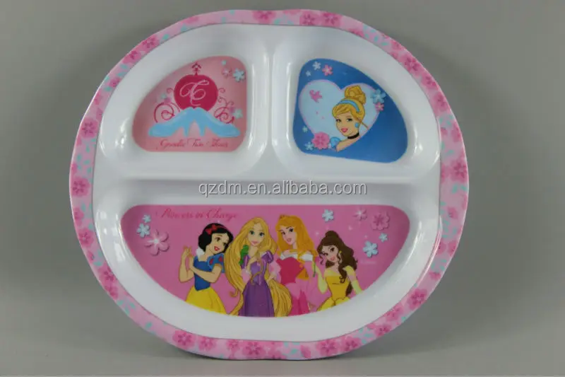 Kids 3 Compartment Melamine Plate