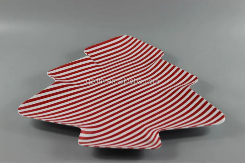 Christmas Tree Shaped Melamine Dessert Plates