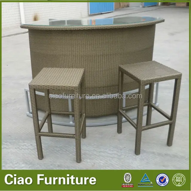 Pe Rattan Bar Table Corner Bar Table Buy Pe Rattan Bar Table Corner