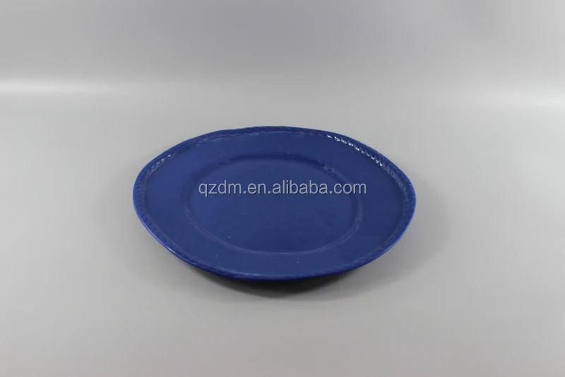 Rustic Melamine Dinner Plate Unbreakble Dish