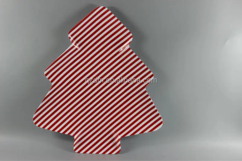 Christmas Tree Shaped Melamine Dessert Plates