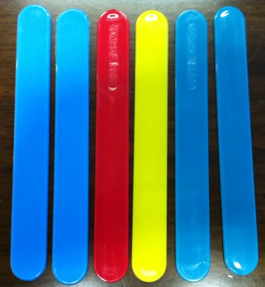 Pp Plastic Ice Cream Stick Multicolor Branded Popsicle Stick Cotton