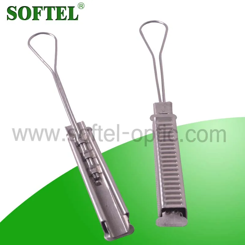 Overhead Metal Cable Clamp,Stainless Steel Cable Clamps / Ftth Cable