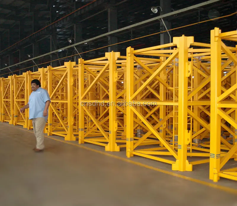 QTZ125 construction tower crane load 8 ton