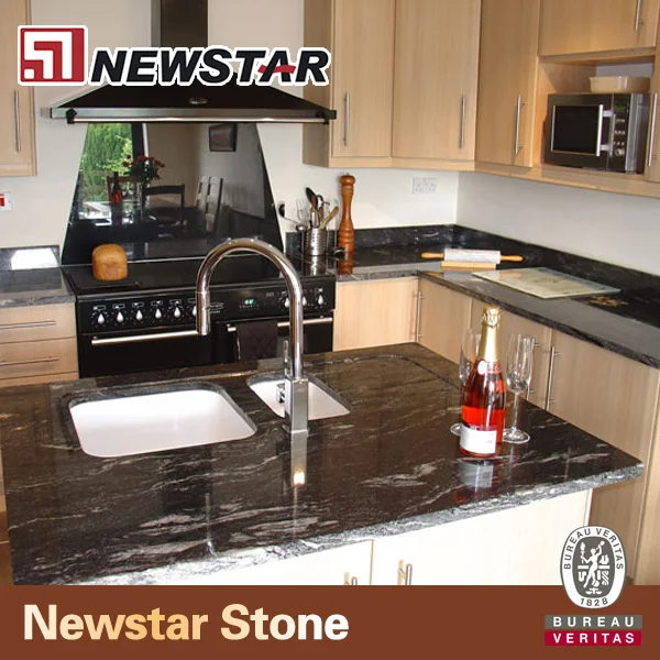 Prefab Via Lactea Granite Countertop  For Apartment  Prefab 