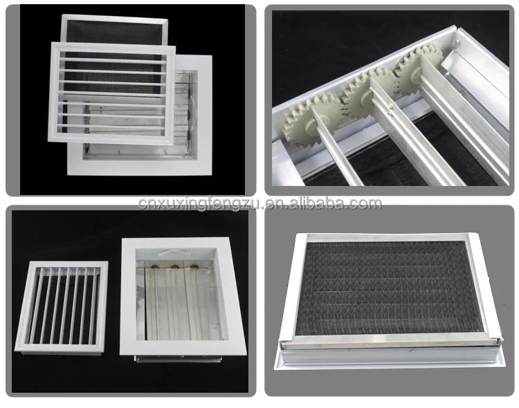 Aluminum Air Conditioner Supply Air Grille With Obd Damper For Hvac