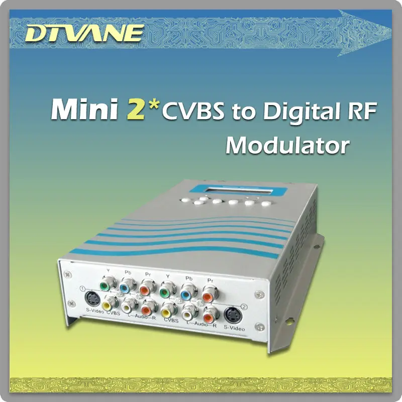 8 Channels Hd To Rf Modulator With 8*cvbs(sdi)+1*asi In Dvbt Modulator