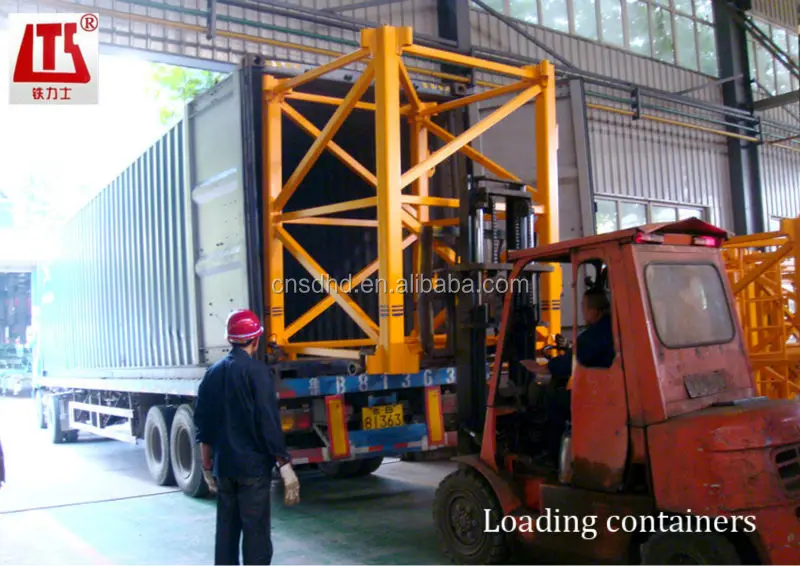 QTZ160 building tower crane loading 10t