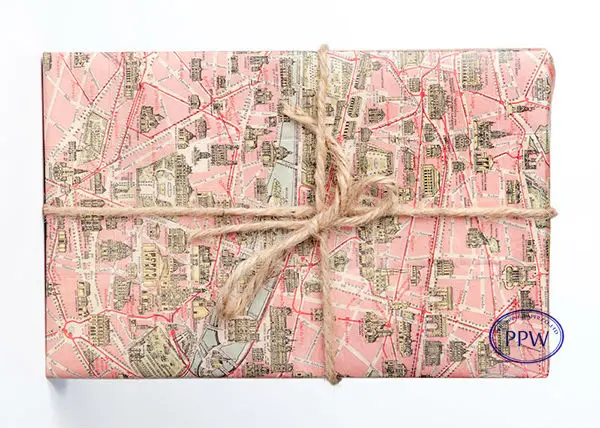 Wrapping paper Holiday Historic Maps Paper